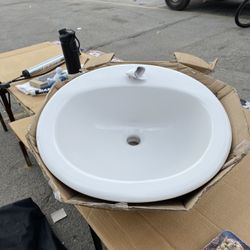 ProFlow Pf191r19” Self’s Rimming Round Bathroom Sink