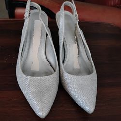 Silver Sequence Heels