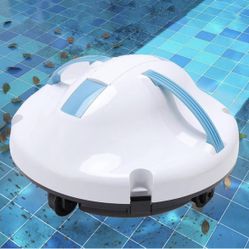 Cordless Robotic Pool Vacuum, 5200mAh Battery, Dual Motor, Self-Parking