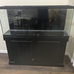 90 Gal Fish Tank With Wood Stand 