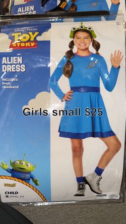 Disney Pixar Toy Story Alien Dress Girls Small