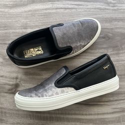 Salvatore Ferragamo Snake Skin Slip On Size 9 Mens/ 10 Womens