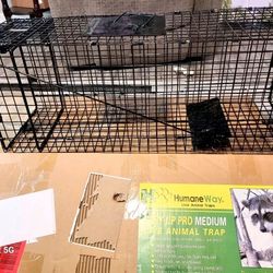 Brand NEW Humane WAY MEDIUM LIVE ANIMAL TRAP Raccoon RABBITS POSSUMS  BNIB 