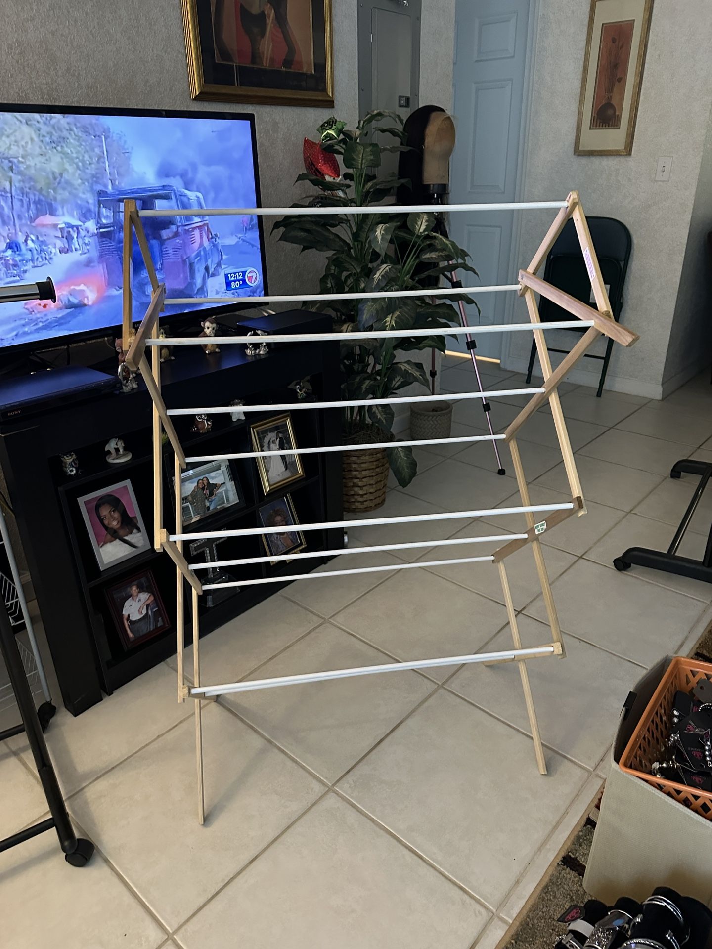 Wooden Laundry Drying Rack