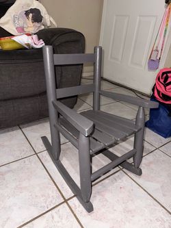 Kids wooden rocking chair