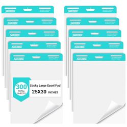 SHARBDA 25x30” Large Self Stick Easel Paper (10-pk)