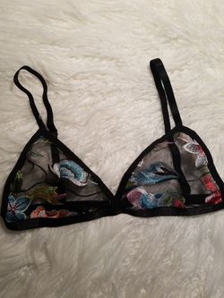 LA with love black Bralette OS