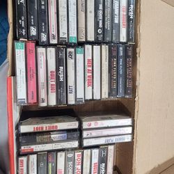 Rock cassette tapes lot