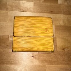 Yellow Louis Vuitton Epi Leather Wallet 