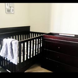 New/Gently Used DELTA Baby Crib and Dresser