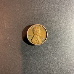 1955 Wheat Penny With No Mint Mark