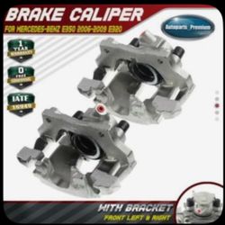 Pair Front Break Calibers with Bracket