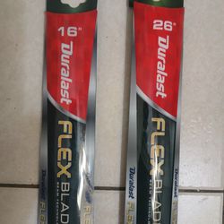 Duralast FLEX BLADE windshield wipers (26"inch and 16"inch) NEW