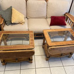 Rattan Bamboo Furniture Set