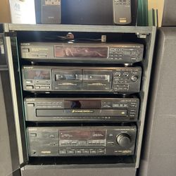 Vintage Sony Stack W/ Full Speakers
