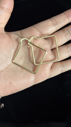 Gold Plated Earrings /arracadas Oro Laminado