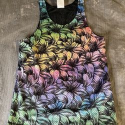 colorful flower tank top (NEGOTIABLE ⬇️) 
