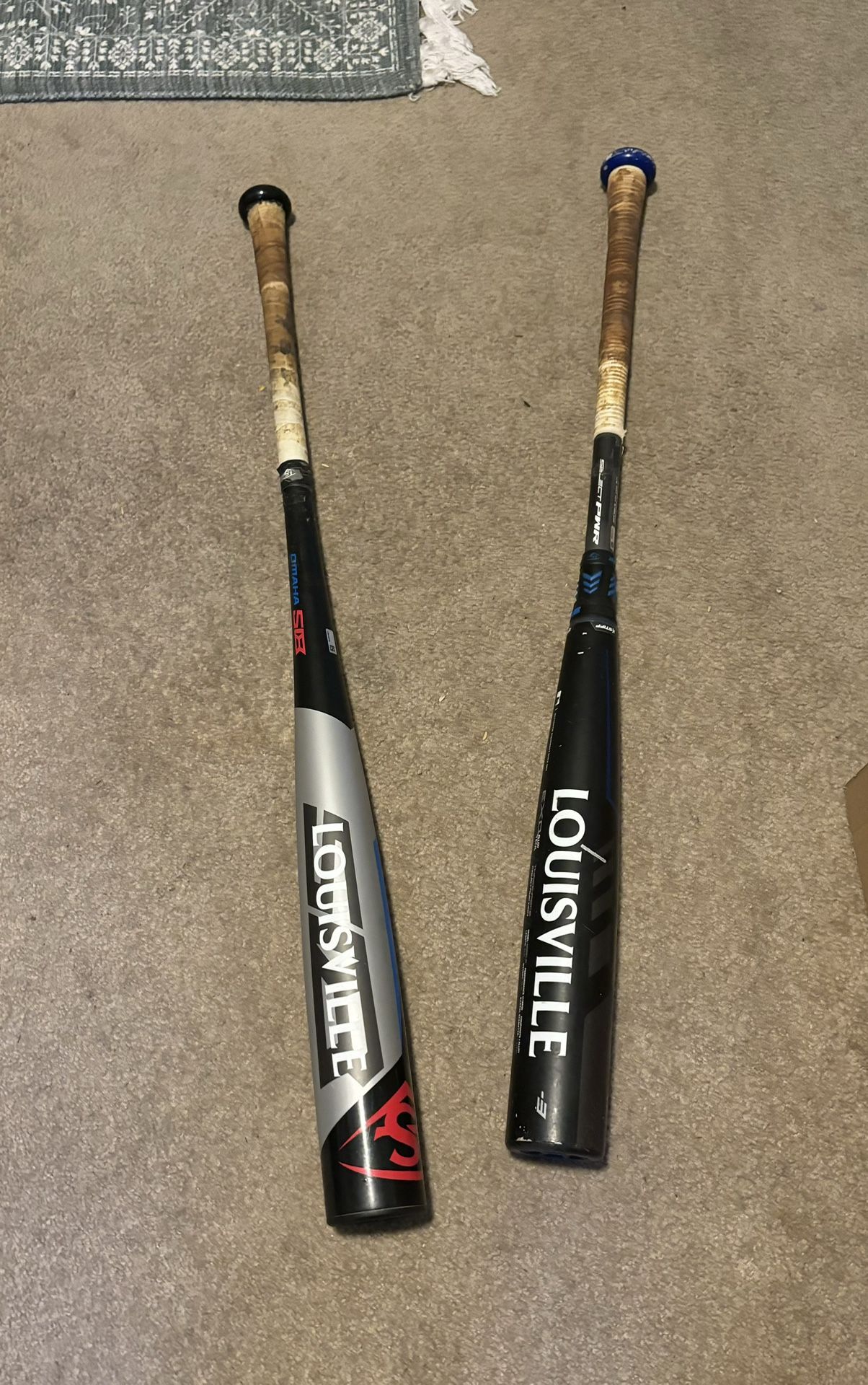 Louisville Baseball Bats 33 Inch 30 OZ -Used