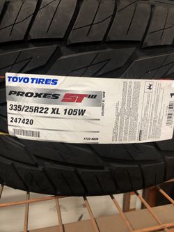 Brand New Tires (1) Toyo Proxes ST III (BW) (335/25R22XL) (Single) ($209)