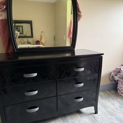 6 drawer dresser with mirror/ dresser organizer 