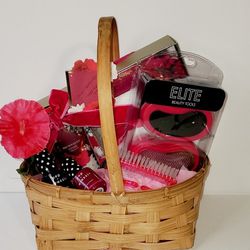 Footcare Holiday Gift Basket With Pedicure Tool And Polishes