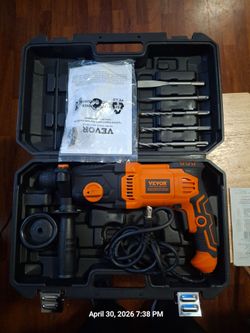 VEVOR 4-in-1 Rotary Hammer Drill