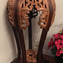 French Polynesian Plant Stand 