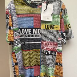 Love Moschino Newspaper Print Shirt