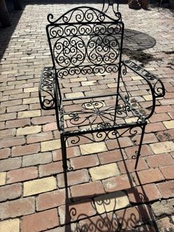   Antique Wrought Iron Chair