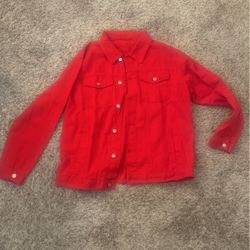 Red Jean Jacket