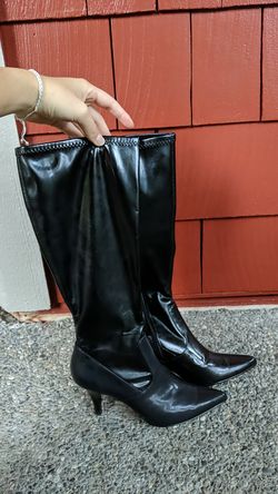 Soft black leather boot size 7