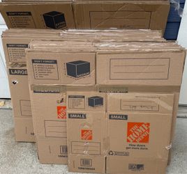 Used Home Depot moving boxes