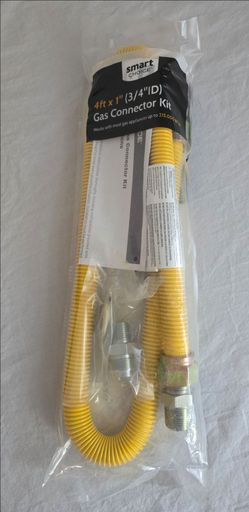 Smart Choice 4' x 1" 3/4"ID Gas Connector Kit Up To 215000 BTUs