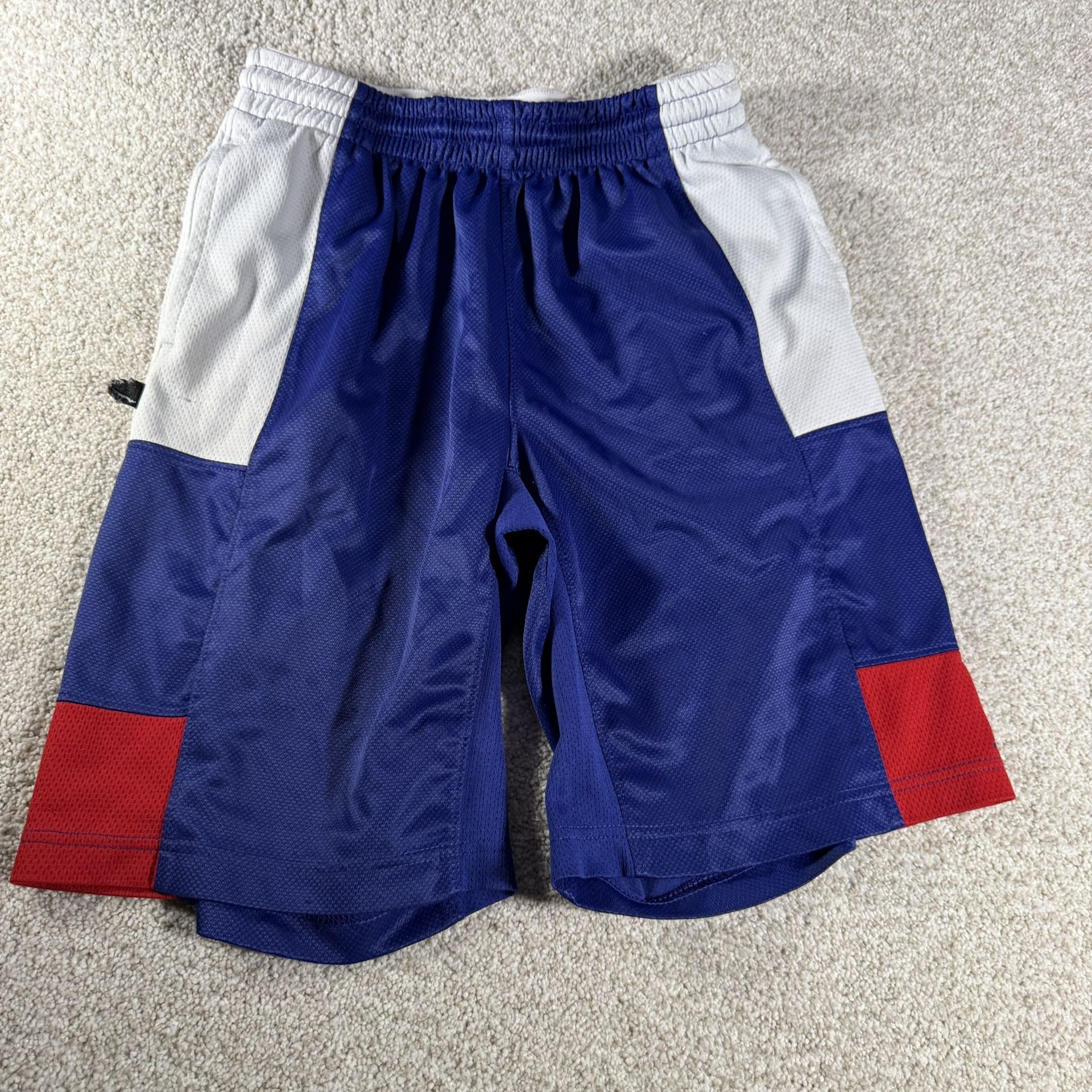 Nike Air Jordan Jumpman Basketball Shorts Youth Size M Athletic Blue Drawstring