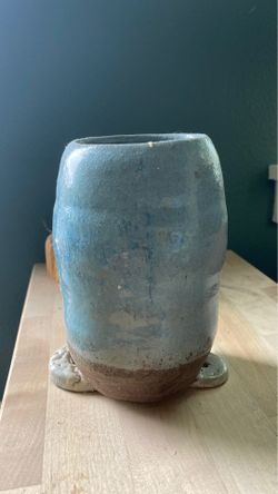 One of a kind Pottery - Blue vase for plants - Hand made