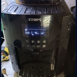 Fully AUTOMATIC ESPRESSO grinder machine KRUPS With steam Nozzle For Cappuccino