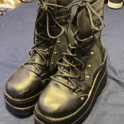 Platform, 5inch, Black, Size 6.5