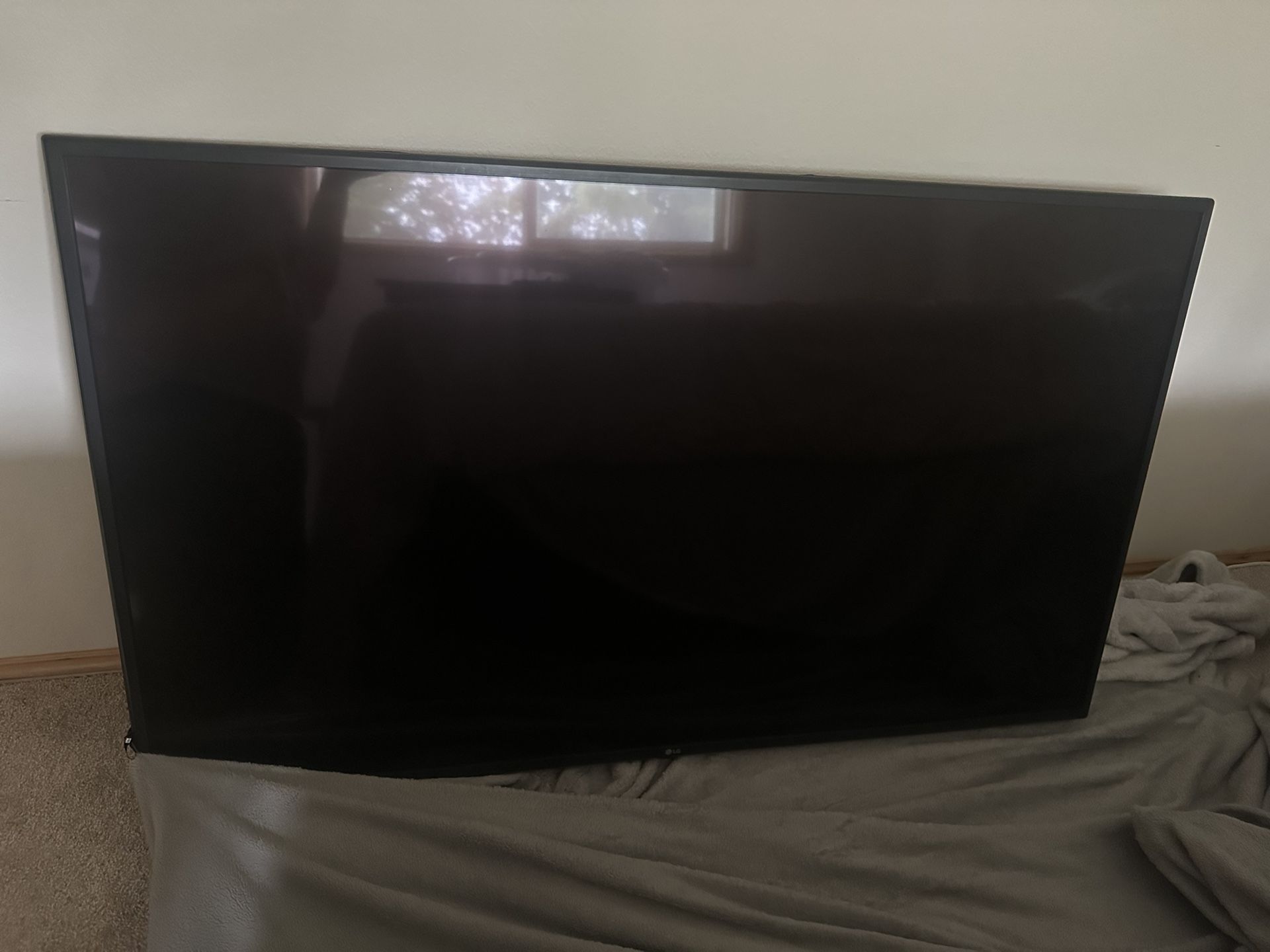 55 Inch Lg TV With Mount And Mount Rack And Led Lights