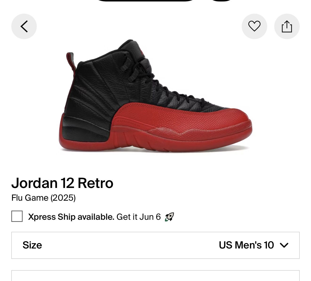Jordan 12 Retro Flu game 2025