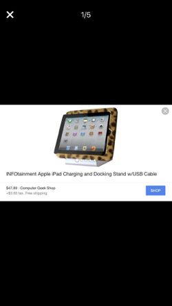 INFOtainment Apple iPad Charging and Docking Stand