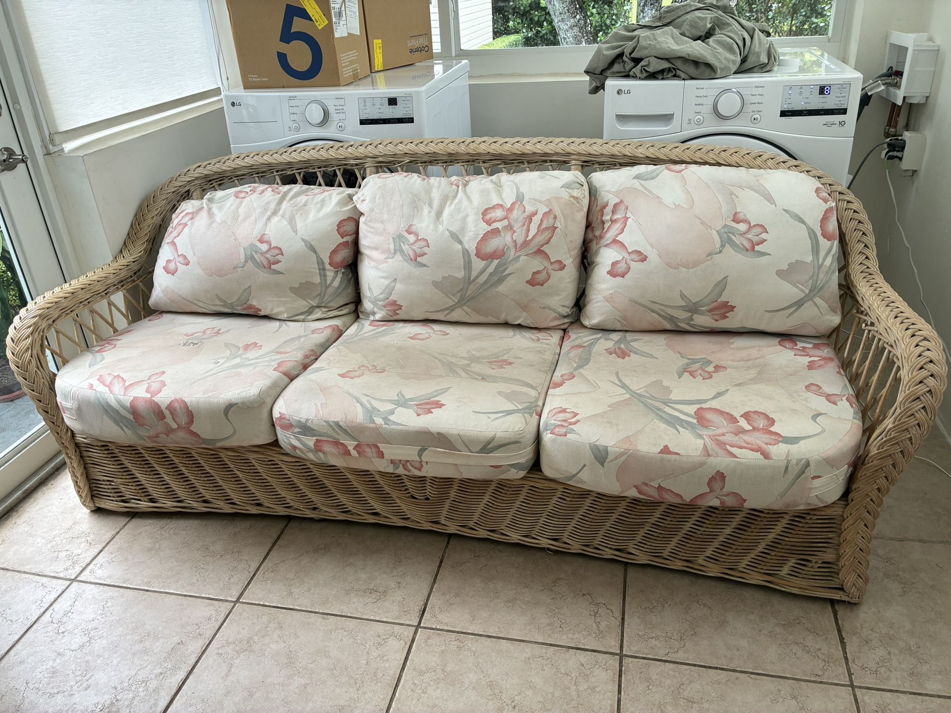 Wicker Rattan Sofa