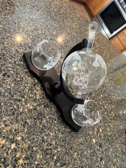 Glass globe decanter
