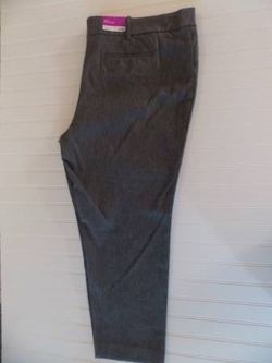 NWT Mossimo Womens size 24W Mid Rise Stretch Gray Dressy Career Ankle