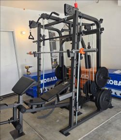 Smith Machine 2001 | Multi-Use Adj Bench | Gym Equipment | Fitness | Squat Rack | Excercise |🔴WEIGHTS AND BARBELL SOLD SEPARATELY 🔴 FREE DELIVERY 🚚