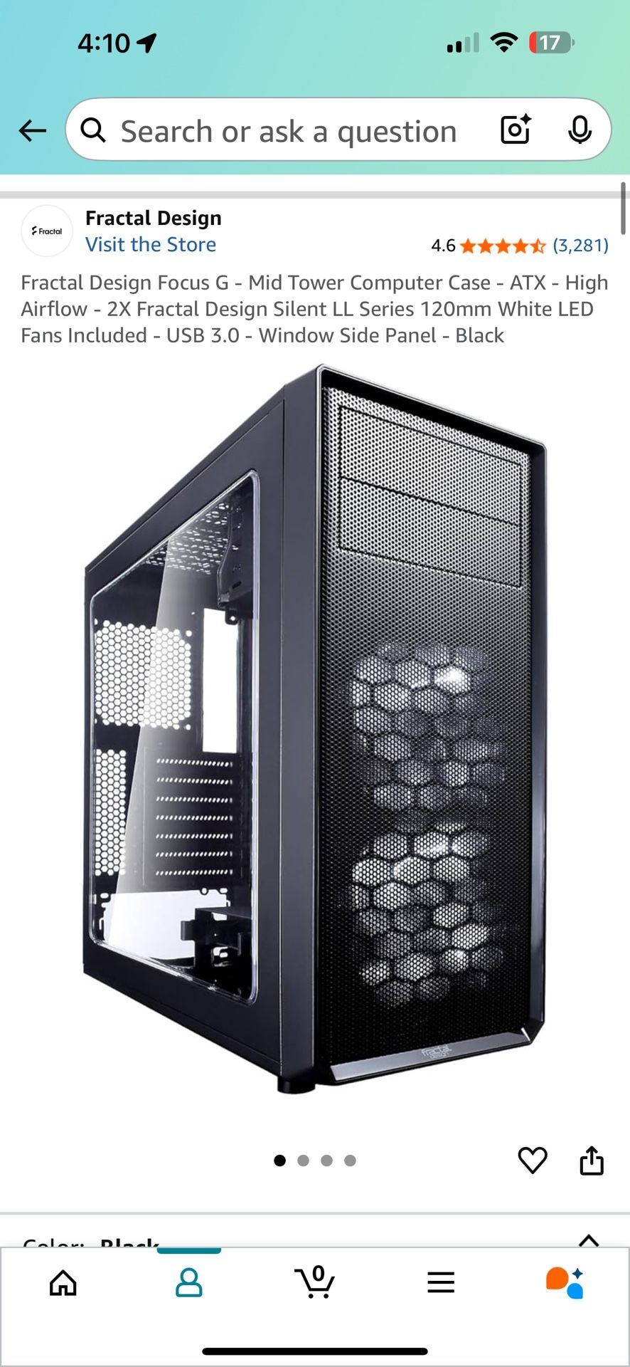 Fractal Design Focus G - Mid Tower Computer Case - ATX