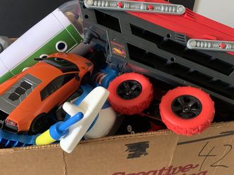 Assorted Children's Toys: Large Cars, Small Cars, Airplanes, and more!