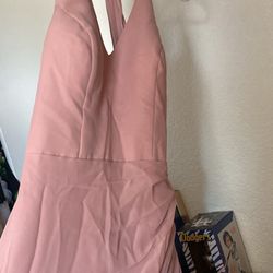 Dusty Rose Long Dress