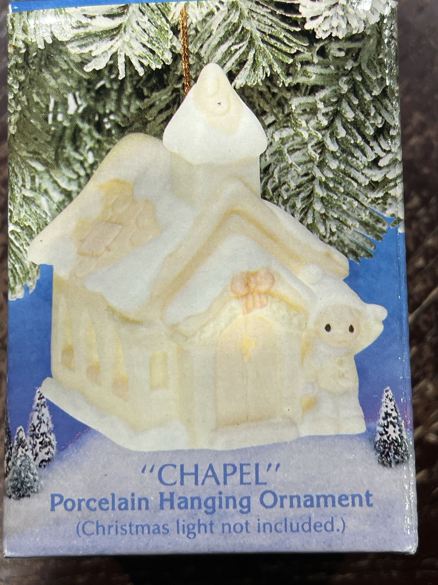 Precious Moments Sugar Town Chapel Porcelain Hanging Ornament (contact info removed) new