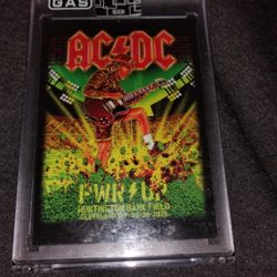 ACDC Ac DC Rare Card From Cleveland Concert Rock And Roll 