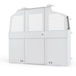 AA Products Model PT-GM/CH Cargo Van Safety Partition Protective Bulkhead Fit for GMC Savana / Chevrolet Express Vans Grey